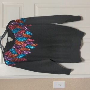 Vintage Sweater w/Sequin Design